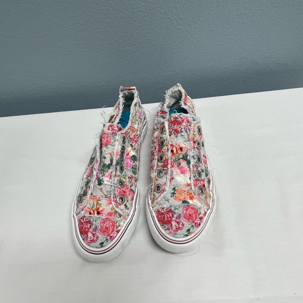 Floral Canvas Sneakers EUC